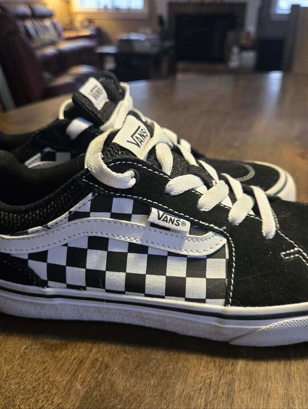 • Vans Filmore Youth Checkerboard Low Top Sneakers Size 5